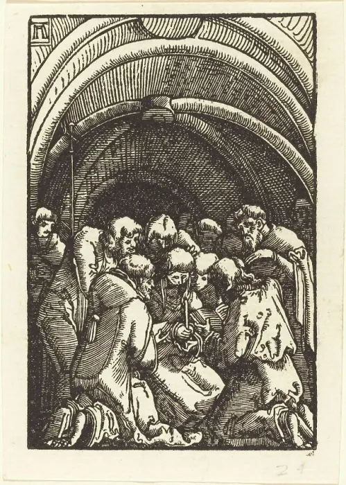 Framed Print : The Death of the Virgin, c. 1513. Creator: Albrecht Altdorfer Framed Print : The Death of the Virgin, c. 1513. Creator: Albrecht Altdorfer