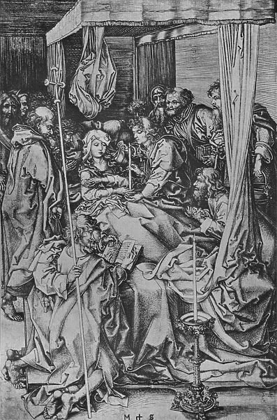 The Death of the Virgin, c1475. Artist: Martin Schongauer