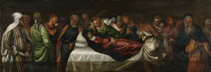 Framed Print : Death of the Virgin, mid-1500s. Creator: Unknown Framed Print : Death of the Virgin, mid-1500s. Creator: Unknown