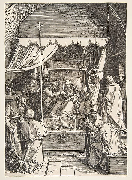The Death of the Virgin, from the The Life of the Virgin, 1510. Creator: Albrecht Durer