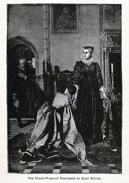 The Death Warrant Delivered To Mary Stuart, 1882. Artist: Anonymous