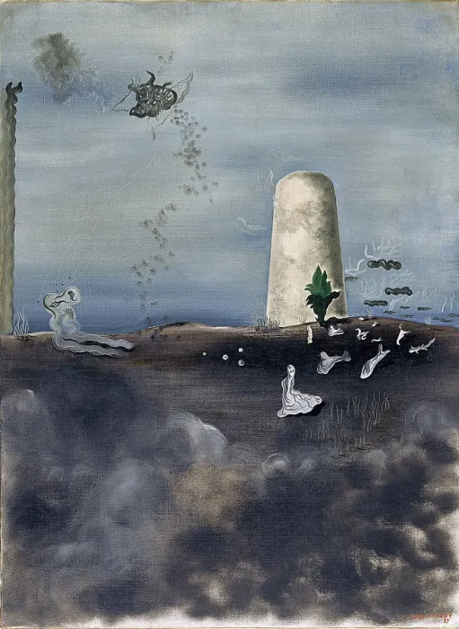 Framed Print : Death Watching his Family, 1927. Creator: Yves Tanguy Framed Print : Death Watching his Family, 1927. Creator: Yves Tanguy