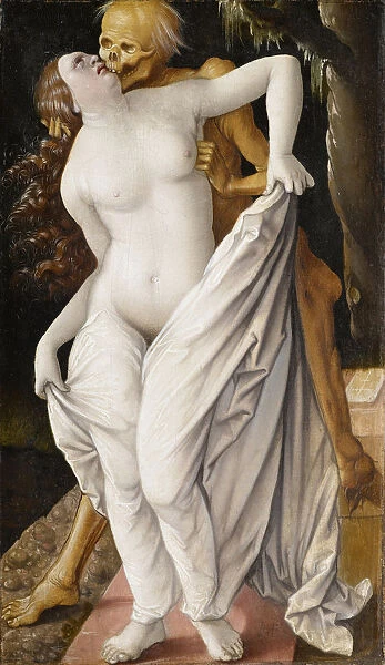 The death and the wife, ca 1521-1525. Creator: Baldung (Baldung Grien), Hans (1484-1545)