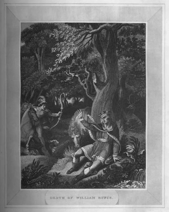 Framed Print : Death of William Rufus, 1838 Framed Print : Death of William Rufus, 1838