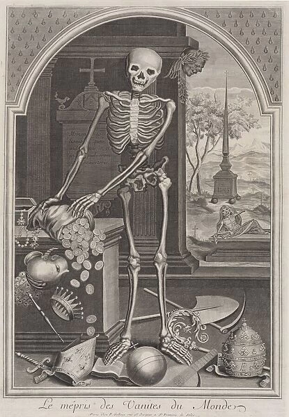 Death with Worldly Vanities, 1700  /  1720. Creator: Unknown