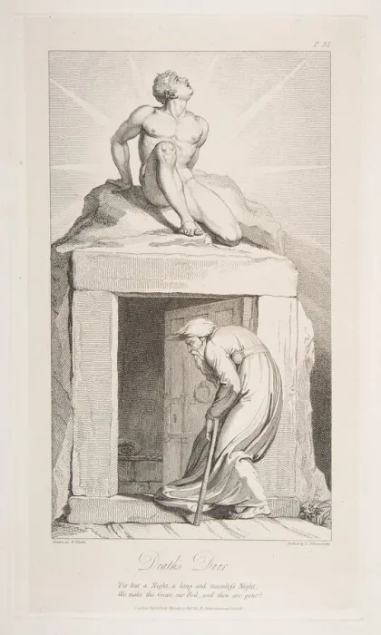 Framed Print : Deaths Door, from The Grave, a Poem by Robert Blair, March 1, 1813 Framed Print : Deaths Door, from The Grave, a Poem by Robert Blair, March 1, 1813