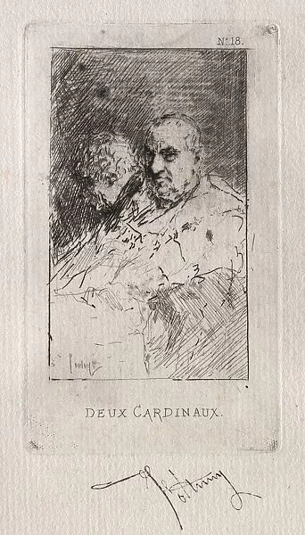 Deaux Cardinaux. Creator: Mariano Fortuny y Carbo (Spanish, 1838-1874)