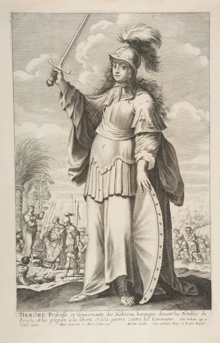 Framed Print : Deborah, 1647. Creators: Gilles Rousselet, Abraham Bosse Framed Print : Deborah, 1647. Creators: Gilles Rousselet, Abraham Bosse