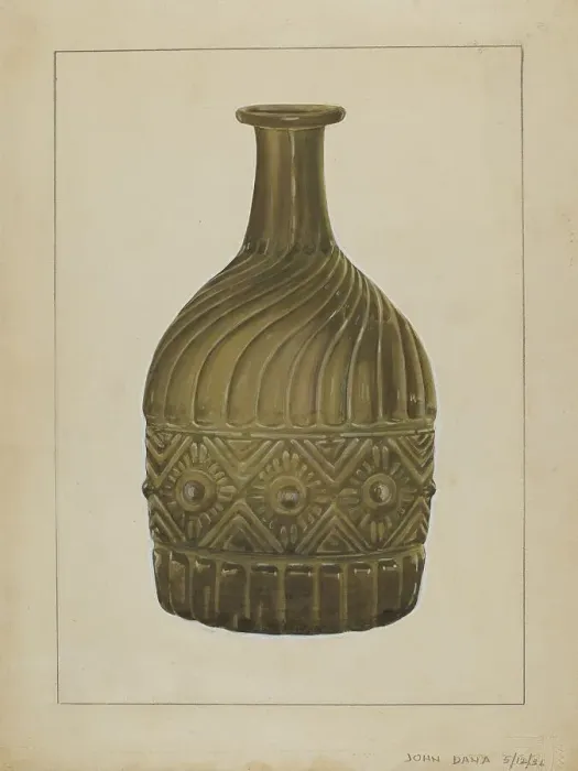 Framed Print : Decanter, 1936. Creator: John Dana Framed Print : Decanter, 1936. Creator: John Dana