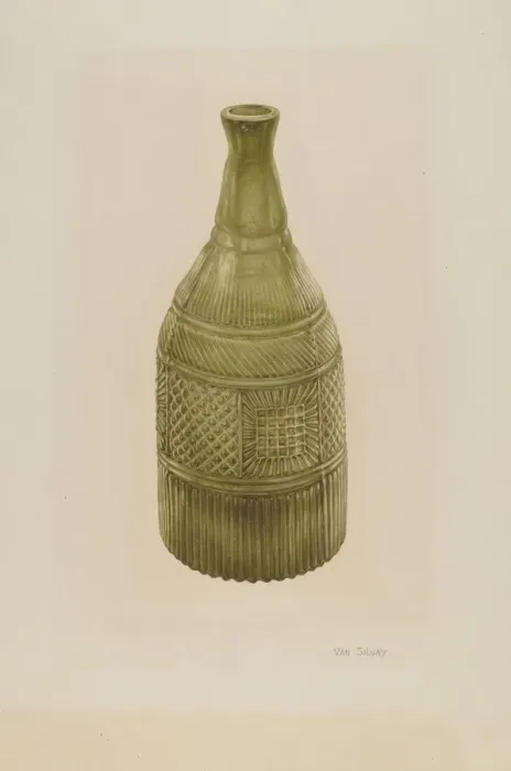 Framed Print : Decanter, 1939. Creator: Van Silvay Framed Print : Decanter, 1939. Creator: Van Silvay