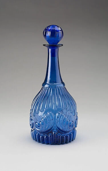 Decanter, c. 1830s. Creator: Boston and Sandwich Glass Company