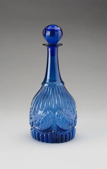Framed Print : Decanter, c. 1830s. Creator: Boston and Sandwich Glass Company Framed Print : Decanter, c. 1830s. Creator: Boston and Sandwich Glass Company