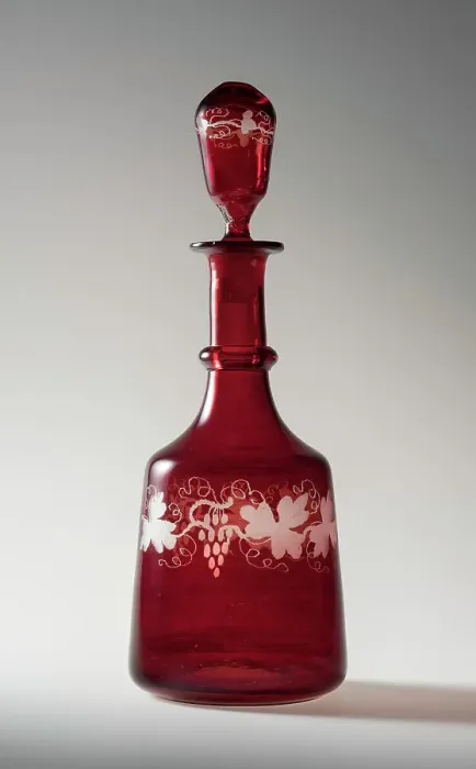 Framed Print : Decanter And Stopper, c1850-75. Creator: Unknown Framed Print : Decanter And Stopper, c1850-75. Creator: Unknown