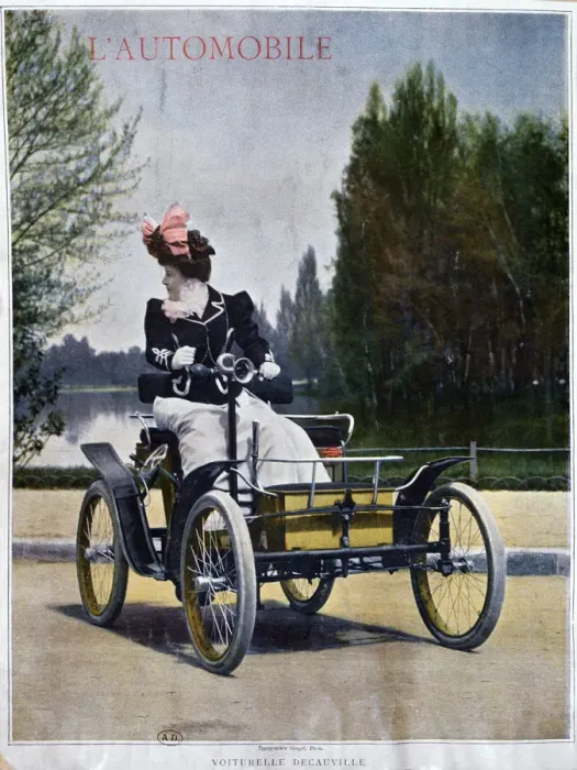 Framed Print : The Decauville Voiturelle, c1898-1903. Artist: Goupil Framed Print : The Decauville Voiturelle, c1898-1903. Artist: Goupil