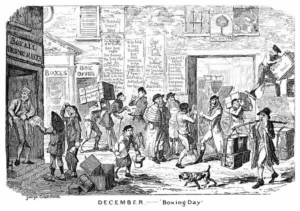 December - Boxing Day, 19th century. Artist: George Cruikshank