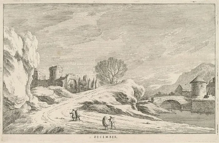 Framed Print : December, late 17th century. Creator: Lodovico Mattioli Framed Print : December, late 17th century. Creator: Lodovico Mattioli