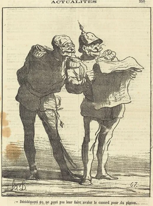 Framed Print : Décidément on ne peut pas... 1870. Creator: Honore Daumier Framed Print : Décidément on ne peut pas... 1870. Creator: Honore Daumier