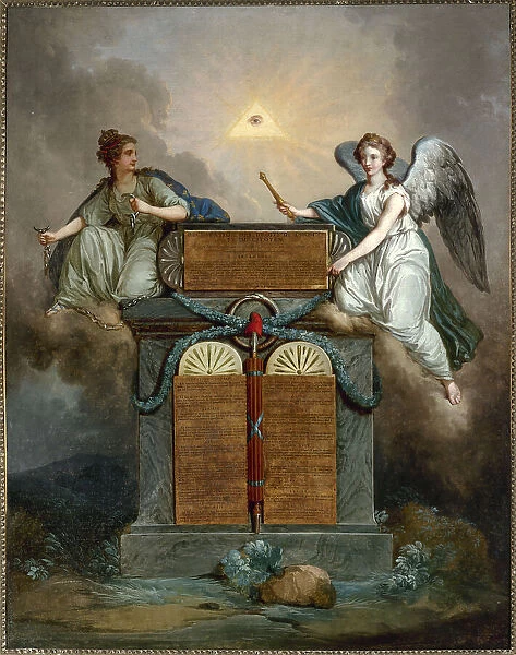 Declaration of the Rights of Man and of the Citizen, c1789. Creator: Jean Jacques Francois Le Barbier