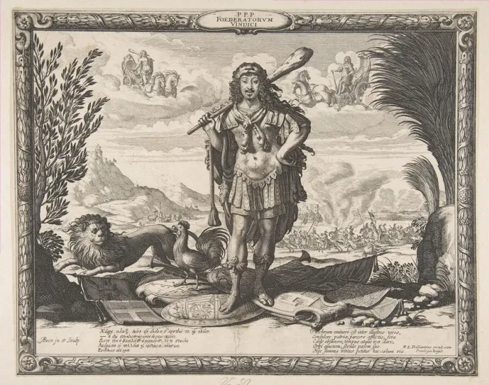 Framed Print : Declaration of War on Spain by Louis XIII: The King as Hercules, ca. 1635 Framed Print : Declaration of War on Spain by Louis XIII: The King as Hercules, ca. 1635