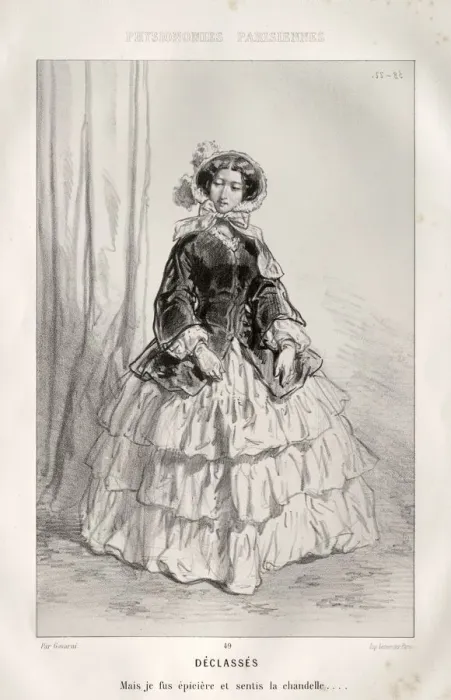 Framed Print : Declasses. Creator: Paul Gavarni (French, 1804-1866) Framed Print : Declasses. Creator: Paul Gavarni (French, 1804-1866)
