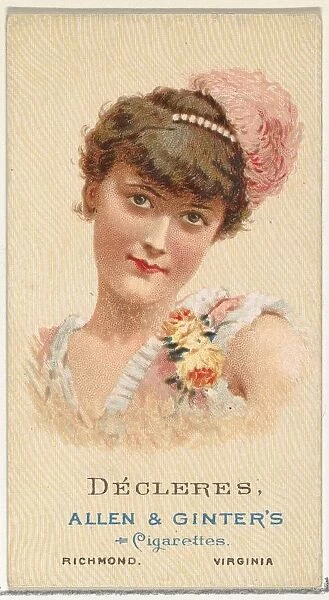 Decleres, from Worlds Beauties, Series 2 (N27) for Allen & Ginter Cigarettes