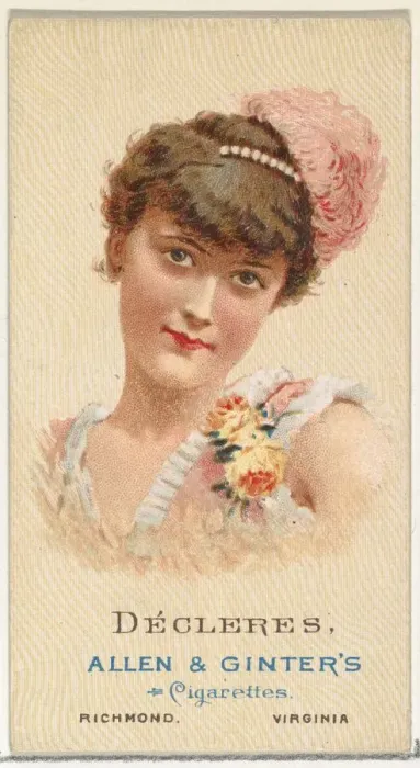Framed Print : Decleres, from Worlds Beauties, Series 2 (N27) for Allen & Ginter Cigarettes Framed Print : Decleres, from Worlds Beauties, Series 2 (N27) for Allen & Ginter Cigarettes