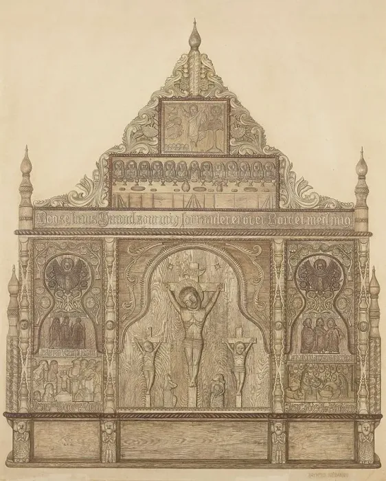 Framed Print : Decorah Altar, 1935 / 1942. Creator: Raymond Neumann Framed Print : Decorah Altar, 1935 / 1942. Creator: Raymond Neumann
