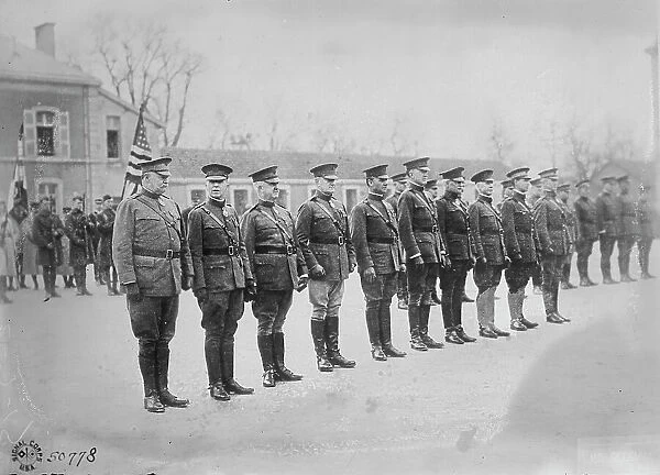 Decorated American generals, 14 Jan 1919. Creator: Bain News Service
