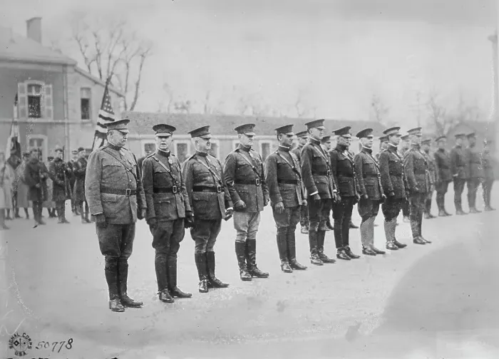 Framed Print : Decorated American generals, 14 Jan 1919. Creator: Bain News Service Framed Print : Decorated American generals, 14 Jan 1919. Creator: Bain News Service
