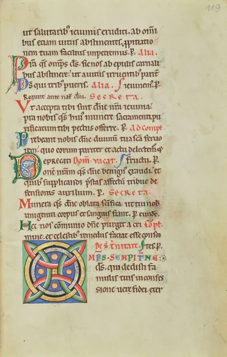 Framed Print : Decorated Initial O; Stammheim Missal, probably 1170s. Creator: Unknown Framed Print : Decorated Initial O; Stammheim Missal, probably 1170s. Creator: Unknown