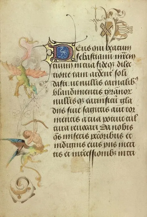 Framed Print : Decorated Text Page; Prayer Book of Charles the Bold, 1469. Creator: Nicolas Spierinc Framed Print : Decorated Text Page; Prayer Book of Charles the Bold, 1469. Creator: Nicolas Spierinc