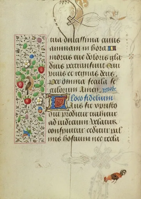Framed Print : Decorated Text Page; Prayer Book of Charles the Bold, about 1471. Creator: Nicolas Spierinc Framed Print : Decorated Text Page; Prayer Book of Charles the Bold, about 1471. Creator: Nicolas Spierinc