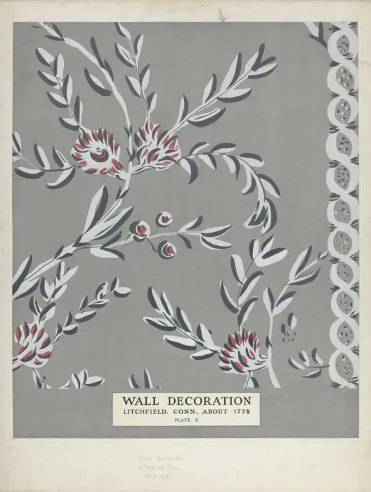 Framed Print : Decorated Wall, c. 1938. Creator: Martin Partyka Framed Print : Decorated Wall, c. 1938. Creator: Martin Partyka