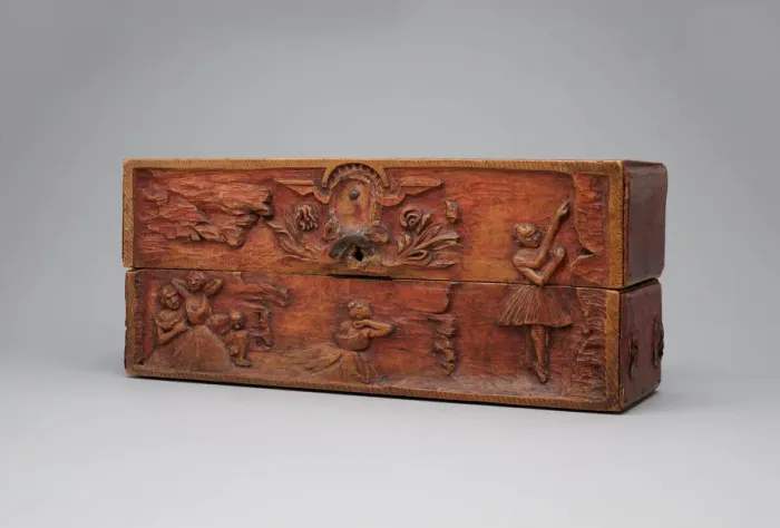 Framed Print : Decorated Wooden Box, 1884. Creator: Paul Gauguin Framed Print : Decorated Wooden Box, 1884. Creator: Paul Gauguin