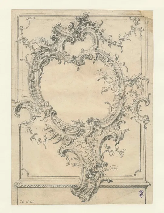 Framed Print : Decoration Design, c1735. Creator: Pineau, Nicolas (1684-1754) Framed Print : Decoration Design, c1735. Creator: Pineau, Nicolas (1684-1754)