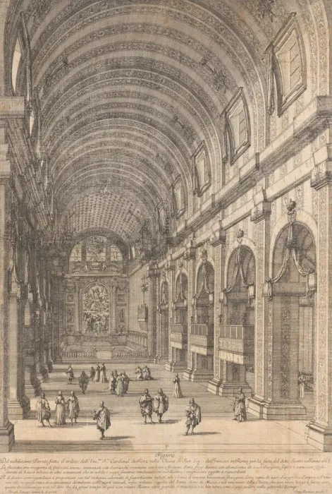 Framed Print : Decoration ordered by Cardinal de Retz in the Church of San Luigi, Rome Framed Print : Decoration ordered by Cardinal de Retz in the Church of San Luigi, Rome