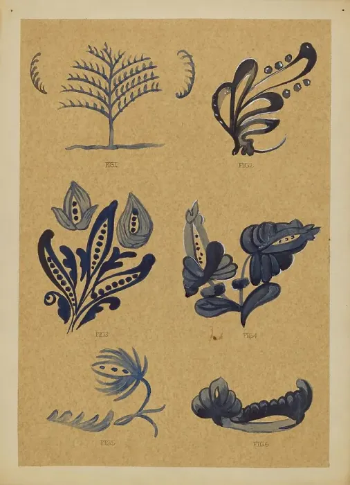 Framed Print : Decoration for Stoneware, 1935 / 1942. Creator: A. Zimet Framed Print : Decoration for Stoneware, 1935 / 1942. Creator: A. Zimet