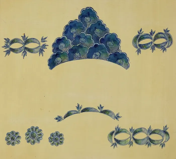 Framed Print : Decoration for Stoneware, 1935 / 1942. Creator: A. Zimet Framed Print : Decoration for Stoneware, 1935 / 1942. Creator: A. Zimet