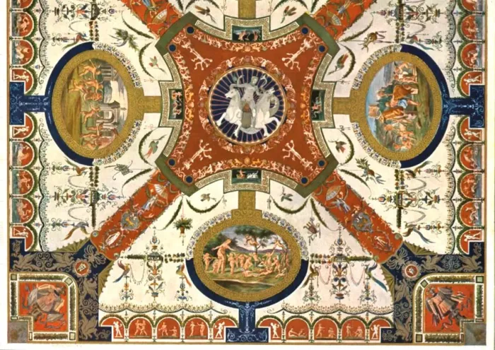 Framed Print : Decoration in the Villa Madama, Rome, Italy, (1928). Creator: Unknown Framed Print : Decoration in the Villa Madama, Rome, Italy, (1928). Creator: Unknown