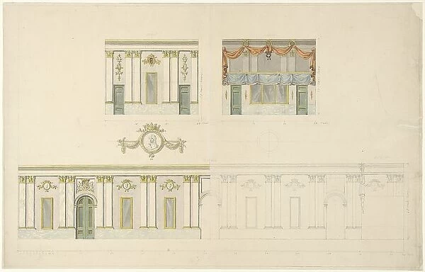 Decoration...on the occasion of the inauguration of King William I, April 1814, (1814-1835). Creator: François Joseph Pfeiffer