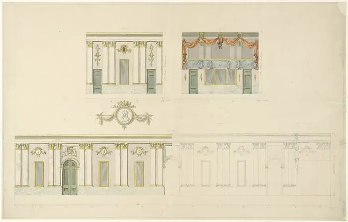 Framed Print : Decoration...on the occasion of the inauguration of King William I, April 1814, (1814-1835). Creator: François Joseph Pfeiffer Framed Print : Decoration...on the occasion of the inauguration of King William I, April 1814, (1814-1835). Creator: François Joseph Pfeiffer