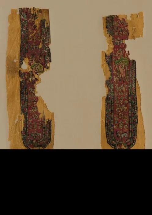 Framed Print : Decorations and Sleeve from a Tunic, 700s. Creator: Unknown Framed Print : Decorations and Sleeve from a Tunic, 700s. Creator: Unknown