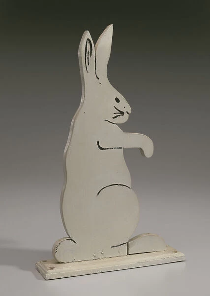 Decorative bunny from the porch of the Powell family vacation cottage, mid 20th century