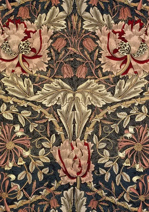 Framed Print : Decorative fabric, 1876-1890. Creator: Morris, William, Morris Tapestry Works (1834-1896) Framed Print : Decorative fabric, 1876-1890. Creator: Morris, William, Morris Tapestry Works (1834-1896)