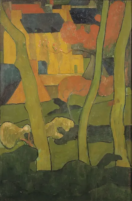 Framed Print : Decorative Landscape I. Creator: Jan Verkade Framed Print : Decorative Landscape I. Creator: Jan Verkade