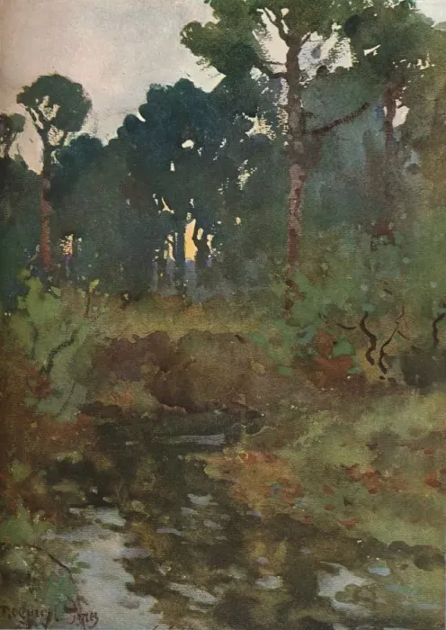 Framed Print : Decorative Landscape Study, c1903 (1903-1904). Artist: Reginald Jones Framed Print : Decorative Landscape Study, c1903 (1903-1904). Artist: Reginald Jones