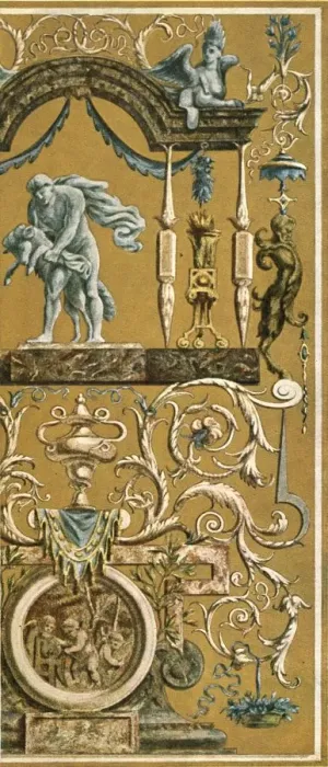 Framed Print : Decorative painting in the Louvre, Paris, France, (1928). Creator: Unknown Framed Print : Decorative painting in the Louvre, Paris, France, (1928). Creator: Unknown