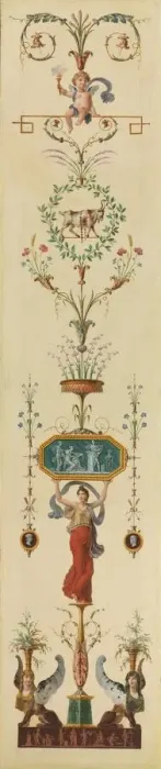 Framed Print : Decorative Panel, 1790s. Creator: Pierre Rousseau (French, 1751-1829) Framed Print : Decorative Panel, 1790s. Creator: Pierre Rousseau (French, 1751-1829)