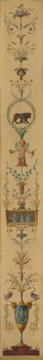 Framed Print : Decorative Panel, 1790s. Creator: Pierre Rousseau (French, 1751-1829) Framed Print : Decorative Panel, 1790s. Creator: Pierre Rousseau (French, 1751-1829)