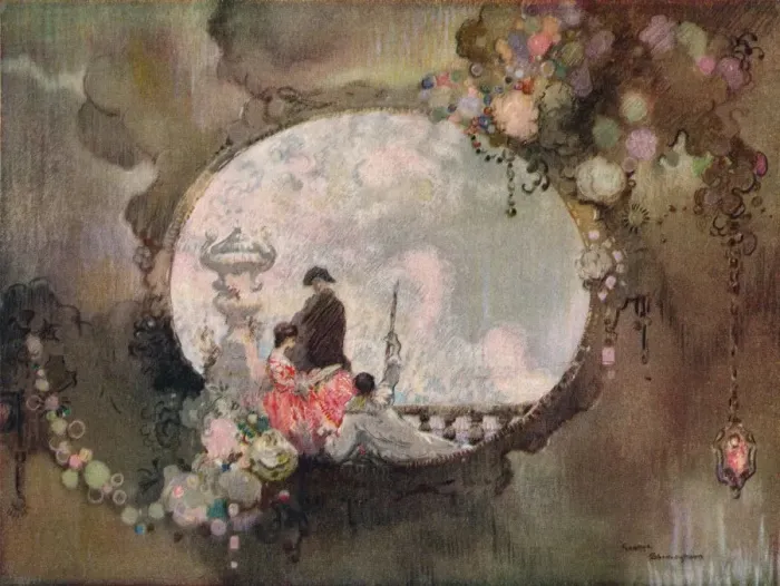 Framed Print : A Decorative Panel, c1912. Artist: George Sheringham Framed Print : A Decorative Panel, c1912. Artist: George Sheringham